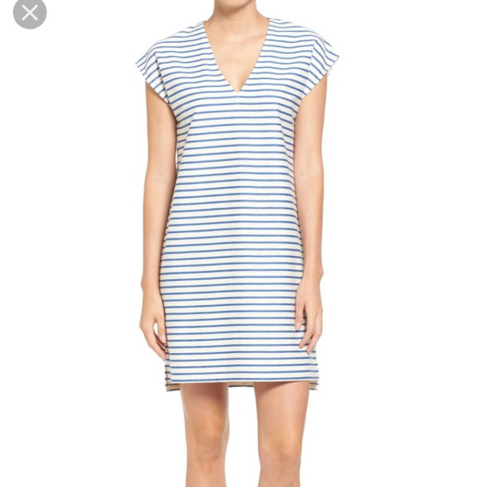 Madewell Blue Stripped Dress